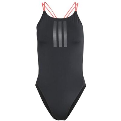 Adidas Damen Ripstream 3-Stripes Tie Back Swimsuit Swimwear, Black, 44 Adidas Damen Ripstream 3-Stripes Tie Back Swimsuit Swimwear, Black, 44