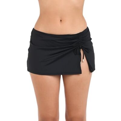La Blanca Damen Island Goddess Asymmetrischer Rock Badeanzug Bottom Bikini-Unterteile, Schwarz, 38 La Blanca Damen Island Goddess Asymmetrischer Rock Badeanzug Bottom Bikini-Unterteile, Schwarz, 38
