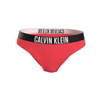 Calvin Damen Bikinihose mit Logobund, Rot (Signal Red), 3XL Calvin Damen Bikinihose mit Logobund, Rot (Signal Red), 3XL