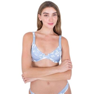 Hurley Damen Tradewinds Bügeloberteil Bikini, Galcier Lake, XS Hurley Damen Tradewinds Bügeloberteil Bikini, Galcier Lake, XS