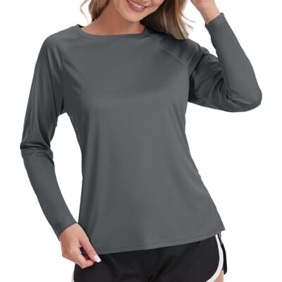 MEETWEE kurz & Lang Damen Surf Shirt Rash Guard UV Shirts Schwimmen Tankini UPF 50+ Kurzarm Badeshirt Bademode Shirt MEETWEE kurz & Lang Damen Surf Shirt Rash Guard UV Shirts Schwimmen Tankini UPF 50+ Kurzarm Badeshirt Bademode Shirt