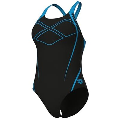 ARENA Feel Graphic Swim Pro Back Damen-Badeanzug, Schnelltrocknender Schwimmanzug, Bademode Maxfit Eco Stoff, Chlor- Und Salzwasserbeständig Mit UPF 50+ UV-Schutz ARENA Feel Graphic Swim Pro Back Damen-Badeanzug, Schnelltrocknender Schwimmanzug, Bademode Maxfit Eco Stoff, Chlor- Und Salzwasserbeständig Mit UPF 50+ UV-Schutz