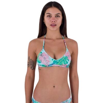 Hurley Damen Java Tropical Adjustable Bikini Top Bikinioberteil, Tide Pool, XS Hurley Damen Java Tropical Adjustable Bikini Top Bikinioberteil, Tide Pool, XS