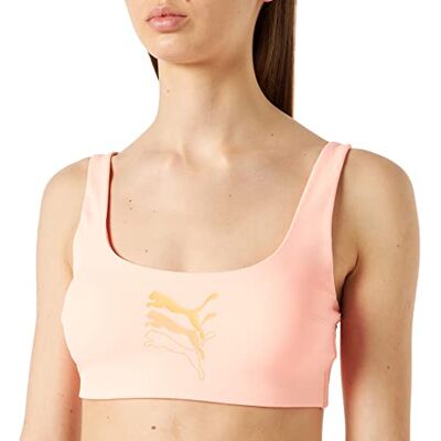 Puma Damen Swimwear Bikini, Peach Combo, S EU Puma Damen Swimwear Bikini, Peach Combo, S EU