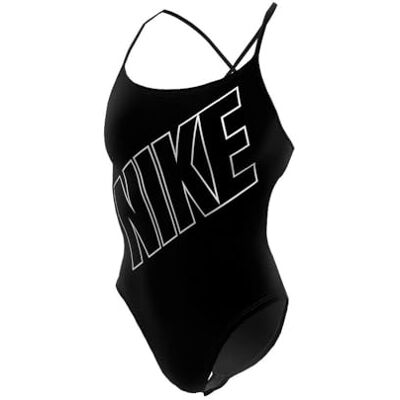 Nike Swimwear Costume a Due Pezzi Black 42 Donna Nike Swimwear Costume a Due Pezzi Black 42 Donna