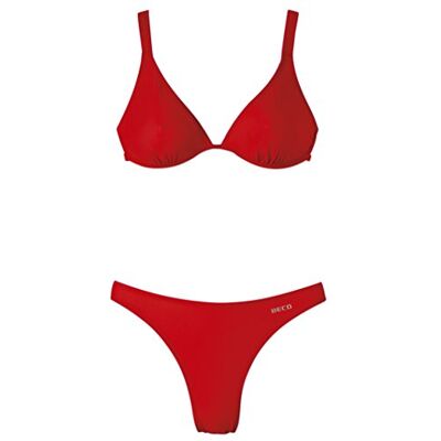 Beco Damen Bügel Bikini B-Cup, rot, 38, 0/81030 Beco Damen Bügel Bikini B-Cup, rot, 38, 0/81030