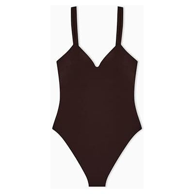 Giorgio Armani Damen One-Piece Swimsuit Badeanzug, Dunkelbraun, L Giorgio Armani Damen One-Piece Swimsuit Badeanzug, Dunkelbraun, L