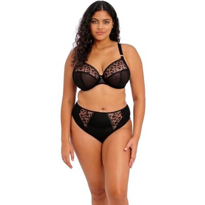 Elomi Damen Namrah High Unterwäsche im Bikini-Stil, Jet, XXL Größen Elomi Damen Namrah High Unterwäsche im Bikini-Stil, Jet, XXL Größen