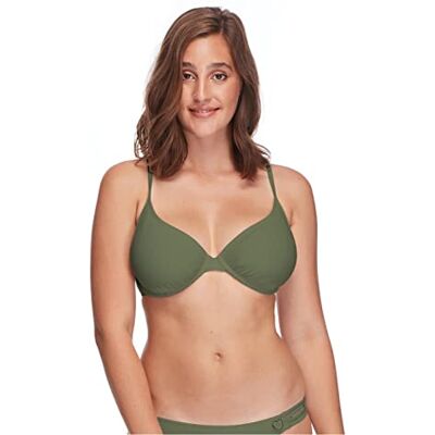 Body Glove Damen Smoothies Solo Solid Underwire D, Dd, E, F Cup Top Swimsuit Bikini, Cactus, D Body Glove Damen Smoothies Solo Solid Underwire D, Dd, E, F Cup Top Swimsuit Bikini, Cactus, D