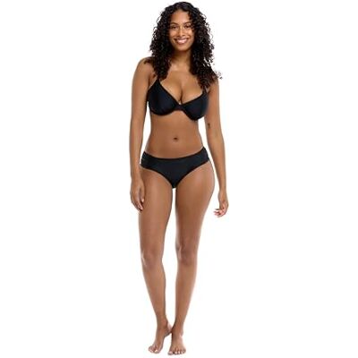 Body Glove Damen Smoothies Nuevo Contempo Solid Full Coverage Bottom Swimsuit Bikini-Unterteile, Schwarz, Large Body Glove Damen Smoothies Nuevo Contempo Solid Full Coverage Bottom Swimsuit Bikini-Unterteile, Schwarz, Large