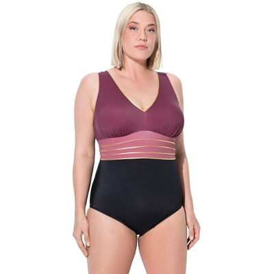 Ulla Popken Damen Badeanzug Laura, Goldgürtel Badeanzug (1er Pack) Ulla Popken Damen Badeanzug Laura, Goldgürtel Badeanzug (1er Pack)