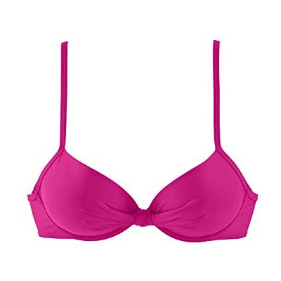 S. Oliver Damen Bügel-Bandeau-Bikini-Top mit wattierten Cups, in Cup A bis C mit herausnehmbaren Kissen, seitliche Stäbchen, abnehmbare Träger S. Oliver Damen Bügel-Bandeau-Bikini-Top mit wattierten Cups, in Cup A bis C mit herausnehmbaren Kissen, seitliche Stäbchen, abnehmbare Träger