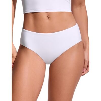 CRZ YOGA Mid Waisted Badehose Mittelhoher Beinausschnitt, Mittlere Gesäßabdeckung, Vollständig gefüttert, Swim, Bikini Bottoms für Damen CRZ YOGA Mid Waisted Badehose Mittelhoher Beinausschnitt, Mittlere Gesäßabdeckung, Vollständig gefüttert, Swim, Bikini Bottoms für Damen