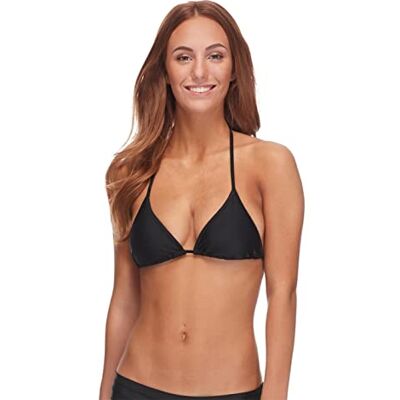 Body Glove Damen Smoothies DITA Solid Triangle Slider Bikinioberteil Bikini, schwarz, Large Body Glove Damen Smoothies DITA Solid Triangle Slider Bikinioberteil Bikini, schwarz, Large