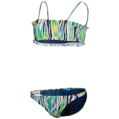 ARENA Mädchen Girls' Water Print Bandeau Bikini, Zebra, 164 EU ARENA Mädchen Girls' Water Print Bandeau Bikini, Zebra, 164 EU