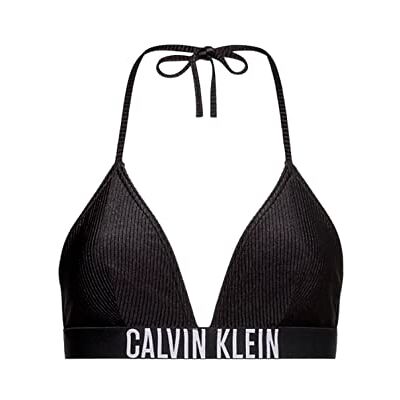 Calvin Damen Triangel Bikini Oberteil ohne Bügel, Schwarz (Pvh Black), S Calvin Damen Triangel Bikini Oberteil ohne Bügel, Schwarz (Pvh Black), S