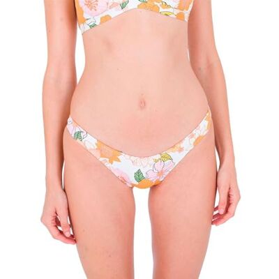 Hurley Damen Flowerbomb Hi Cut Hose Bikini-Unterteile, Weiß, L Hurley Damen Flowerbomb Hi Cut Hose Bikini-Unterteile, Weiß, L