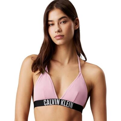 Calvin Damen Bikini Oberteil Triangel Herausnehmbare Polster, Rosa (Sweet Pink), S Calvin Damen Bikini Oberteil Triangel Herausnehmbare Polster, Rosa (Sweet Pink), S