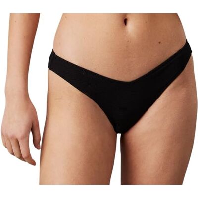 Calvin Damen Bikinihose Brazilian Delta Brazilian V-Schnitt, Schwarz (Pvh Black), S Calvin Damen Bikinihose Brazilian Delta Brazilian V-Schnitt, Schwarz (Pvh Black), S