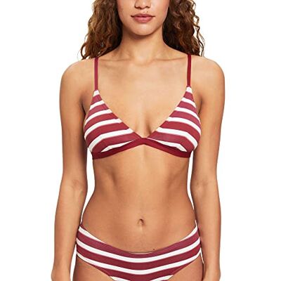 Esprit Damen Brela Beach RCS Pad.Bra Top Bikini, Dark Red 3, C EU Esprit Damen Brela Beach RCS Pad.Bra Top Bikini, Dark Red 3, C EU