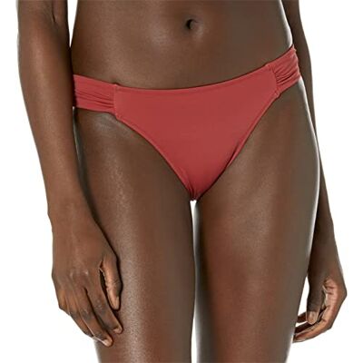 Amazon Damen Bikini-Unterteil mit Einsatz an Der Seite, Bademode, Ziegelrot, 40 Amazon Damen Bikini-Unterteil mit Einsatz an Der Seite, Bademode, Ziegelrot, 40
