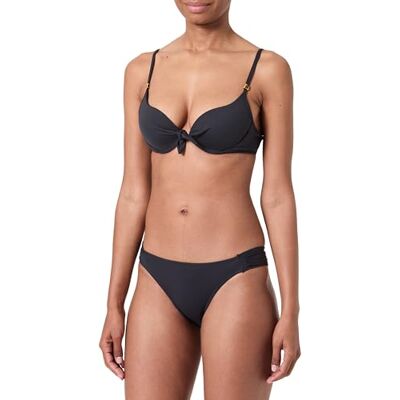 Haute Pression Bikini-Set mit Schalen, einfarbig, Schwarz, 34 Haute Pression Bikini-Set mit Schalen, einfarbig, Schwarz, 34