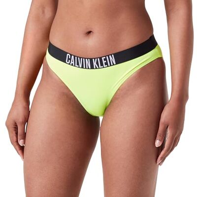Calvin Damen Bikinihose mit Logobund, Grün (Citrust Burst), 3XL Calvin Damen Bikinihose mit Logobund, Grün (Citrust Burst), 3XL