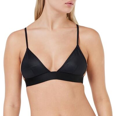 Calvin Damen Triangel Bikini Oberteil Triangle-Rp ohne Bügel, Schwarz (Pvh Black), M Calvin Damen Triangel Bikini Oberteil Triangle-Rp ohne Bügel, Schwarz (Pvh Black), M
