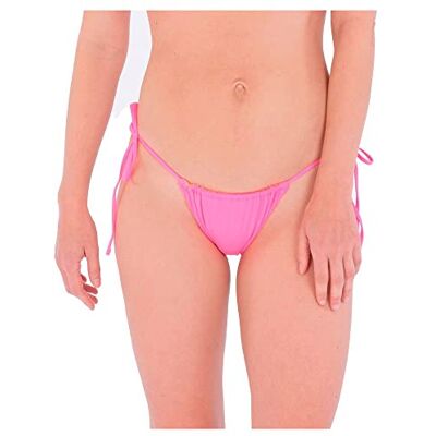 Hurley Damen Solid Revo Cheeky Tie Side Bikini Bottoms, Rosa Guava, XS Hurley Damen Solid Revo Cheeky Tie Side Bikini Bottoms, Rosa Guava, XS