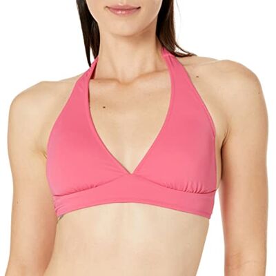 Amazon Damen Bikini-Badeanzug-Oberteil mit Leichter Unterstützung und gebundenem Neckholder (in Übergröße erhältlich), Intensive Rosa, 44 Amazon Damen Bikini-Badeanzug-Oberteil mit Leichter Unterstützung und gebundenem Neckholder (in Übergröße erhältlich), Intensive Rosa, 44