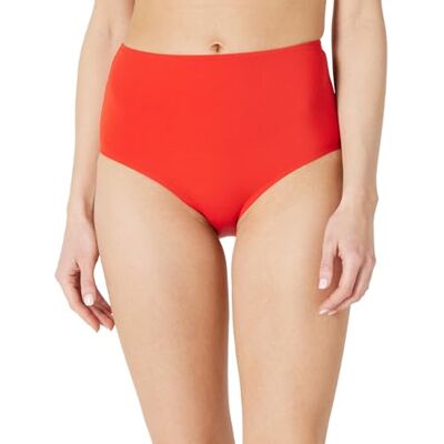 Amazon Damen-Badehose mit hoher Taille (erhältlich in Übergröße), Helles Mohnrot, Größe M Amazon Damen-Badehose mit hoher Taille (erhältlich in Übergröße), Helles Mohnrot, Größe M