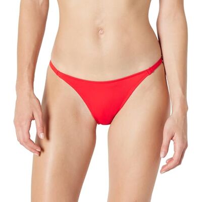 Amazon Damen Bikinihose ohne Bindeband mit Hohem Beinausschnitt , Kräftiges Mohnrot, 36 Amazon Damen Bikinihose ohne Bindeband mit Hohem Beinausschnitt , Kräftiges Mohnrot, 36