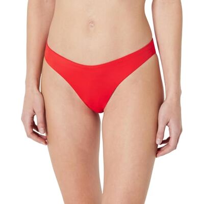 Amazon Damen Bikinihose mit Hohem Beinausschnitt , Kräftiges Mohnrot, 36 Amazon Damen Bikinihose mit Hohem Beinausschnitt , Kräftiges Mohnrot, 36