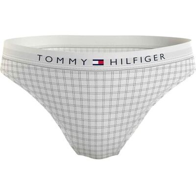Tommy Hilfiger Damen Bikinihose Bikini Print mit Logobund Tommy Hilfiger Damen Bikinihose Bikini Print mit Logobund