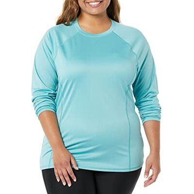 Amazon Damen Rashguard, langärmelig, Aquablau, 40 Amazon Damen Rashguard, langärmelig, Aquablau, 40