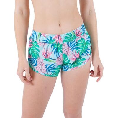 Hurley Damen Java Tropical Beachrider 2.5' Boardshort Badeanzug, Tide Pool, S Hurley Damen Java Tropical Beachrider 2.5' Boardshort Badeanzug, Tide Pool, S