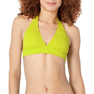 Amazon Damen Bikini-Badeanzug-Oberteil mit Leichter Unterstützung und gebundenem Neckholder (in Übergröße erhältlich), Lindgrün, 40 Amazon Damen Bikini-Badeanzug-Oberteil mit Leichter Unterstützung und gebundenem Neckholder (in Übergröße erhältlich), Lindgrün, 40