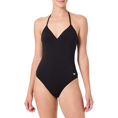 Giorgio Armani Damen-Badeanzug, Adler, Steine, einteilig, Schwarz, Größe M, Schwarz, M Giorgio Armani Damen-Badeanzug, Adler, Steine, einteilig, Schwarz, Größe M, Schwarz, M