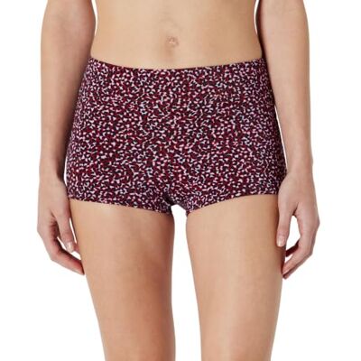 Amazon Damen Kurze Bade-Bikinihose mit Hohem Bund Amazon Damen Kurze Bade-Bikinihose mit Hohem Bund