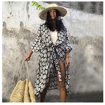 MZPOZB Bikini-Abdeckung Strand-Cover-Ups for Bademode Damen Schwarz Tie Dye Kimono Badeanzug Cape Sommerkleid Beachwear Outfits Badeanzug Cover Up(Leaf Beach Kimono) MZPOZB Bikini-Abdeckung Strand-Cover-Ups for Bademode Damen Schwarz Tie Dye Kimono Badeanzug Cape Sommerkleid Beachwear Outfits Badeanzug Cover Up(Leaf Beach Kimono)