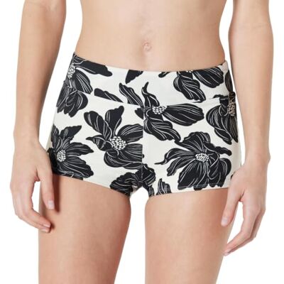 Amazon Damen Kurze Bade-Bikinihose mit Hohem Bund Amazon Damen Kurze Bade-Bikinihose mit Hohem Bund