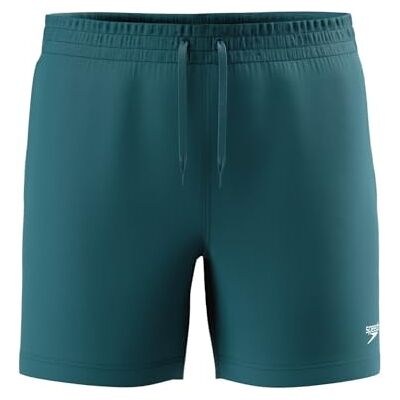 Speedo Essentials 16" Badeshorts für Herren, Blaugrüner Abgrund, L Speedo Essentials 16" Badeshorts für Herren, Blaugrüner Abgrund, L