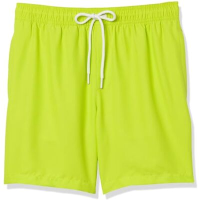 Amazon Herren Badehose, Schnell Trocknend, 18 cm Auslauffarben, Lindgrün, S Amazon Herren Badehose, Schnell Trocknend, 18 cm Auslauffarben, Lindgrün, S
