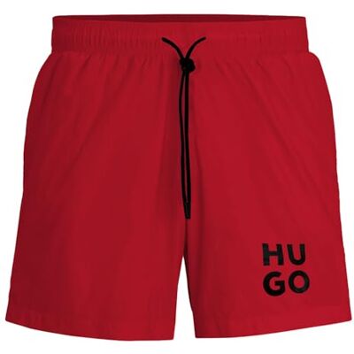 HUGO Herren PAOL Badeshorts mit durchgehendem Innenfutter und Stack-Logo HUGO Herren PAOL Badeshorts mit durchgehendem Innenfutter und Stack-Logo