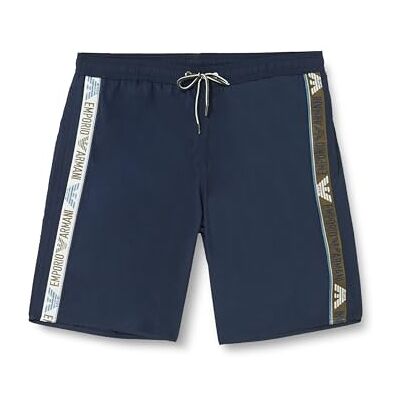 Giorgio Armani Herren Logotape Swim Bermuda Boxer Beachwear Giorgio Armani Herren Logotape Swim Bermuda Boxer Beachwear