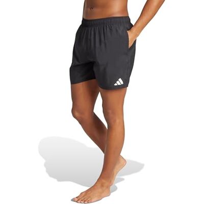 Adidas Men's Swim Shorts 5 INCH, Black/White, S Adidas Men's Swim Shorts 5 INCH, Black/White, S