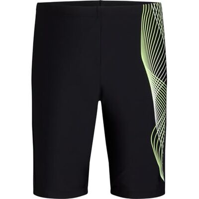 ENERGETICS Jungen Norm Jammer Badehose, Black/Green Lime, 152 EU ENERGETICS Jungen Norm Jammer Badehose, Black/Green Lime, 152 EU