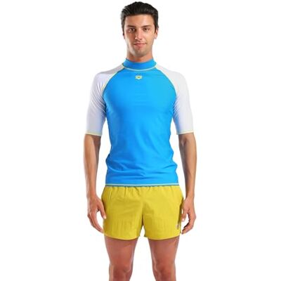 ARENA Herren UV Sonnen Schutz Rash Graphic Kurzarm Schwimm Shirt ARENA Herren UV Sonnen Schutz Rash Graphic Kurzarm Schwimm Shirt