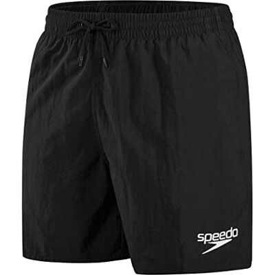 Speedo Herren-Badehose, 40,6 cm, schnell trocknend, bequeme Passform, klassischer Stil, Kordelzug in der Taille, Schwarz, Größe XXL Speedo Herren-Badehose, 40,6 cm, schnell trocknend, bequeme Passform, klassischer Stil, Kordelzug in der Taille, Schwarz, Größe XXL