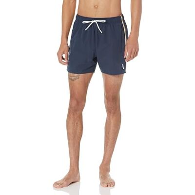 Boss Herren Solide Ikonischen Seitenstreifen Badehose, Royal Sky Captain Blue, S Boss Herren Solide Ikonischen Seitenstreifen Badehose, Royal Sky Captain Blue, S